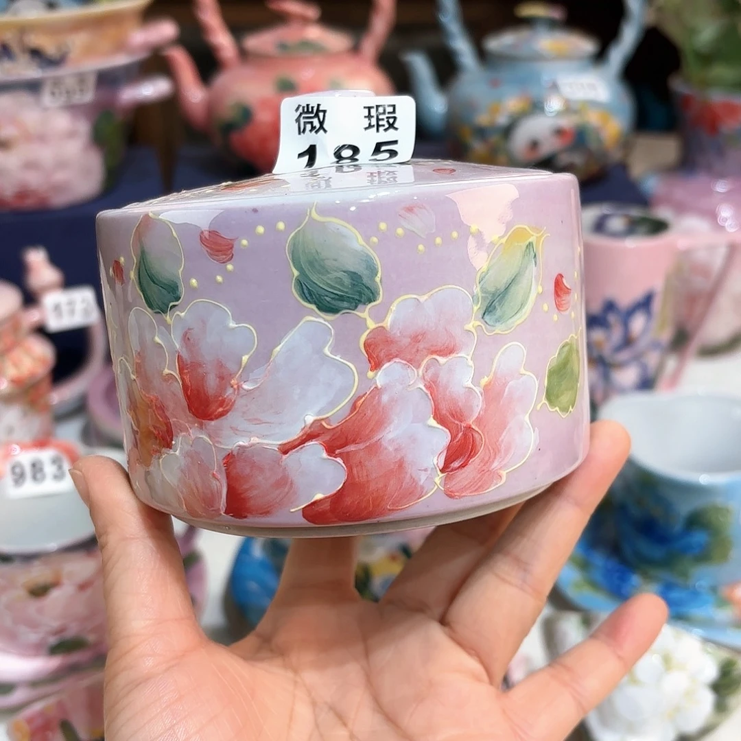景德镇手绘高温釉下彩陶瓷茶具