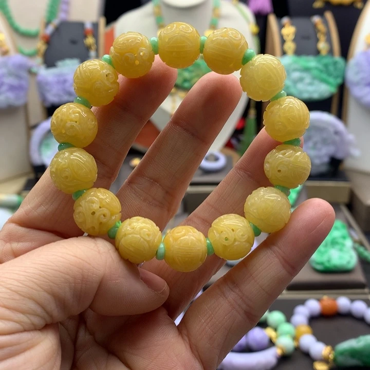 翡翠手链未镶嵌翡翠手链