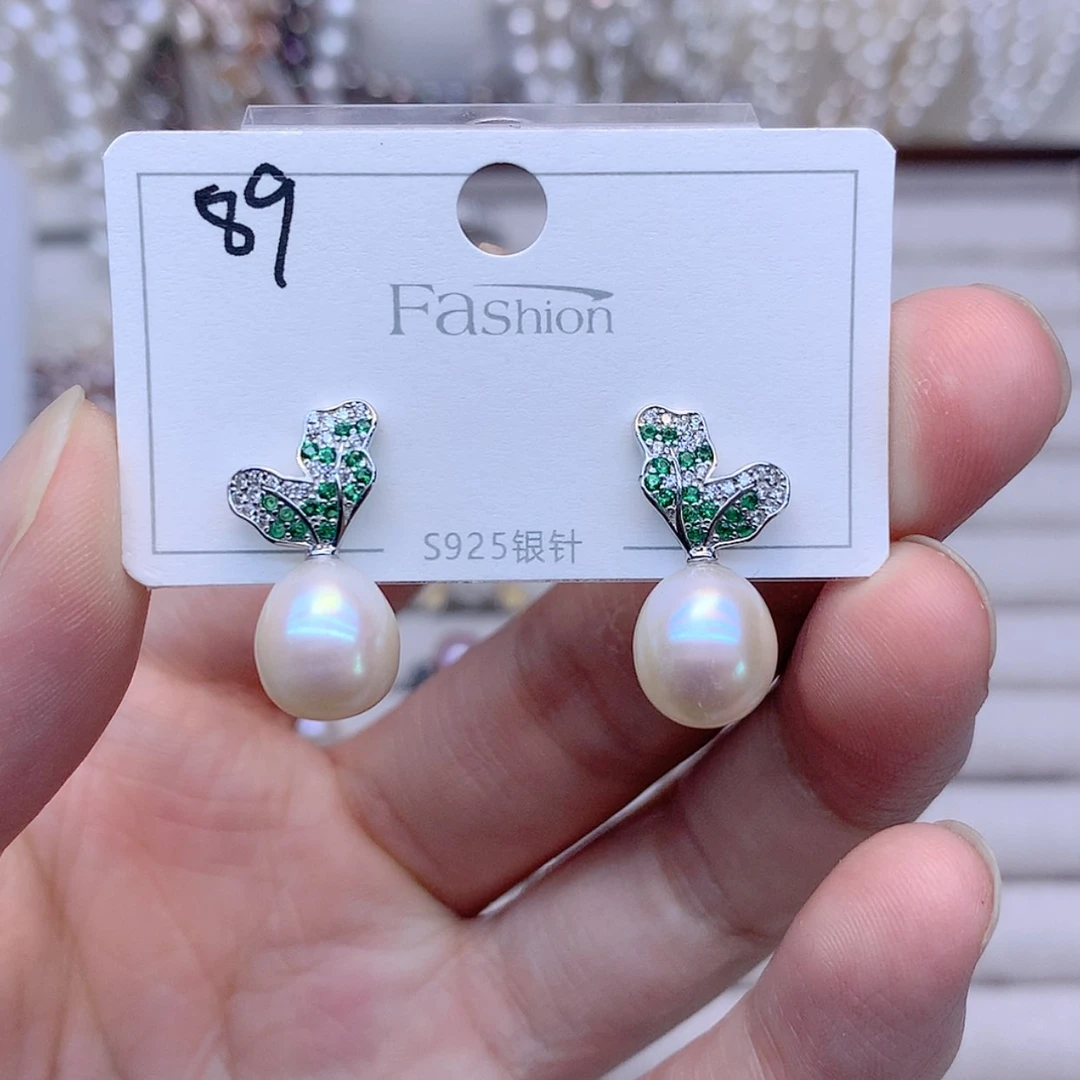 【闪购商品】银S925镶嵌耳饰淡水珍珠