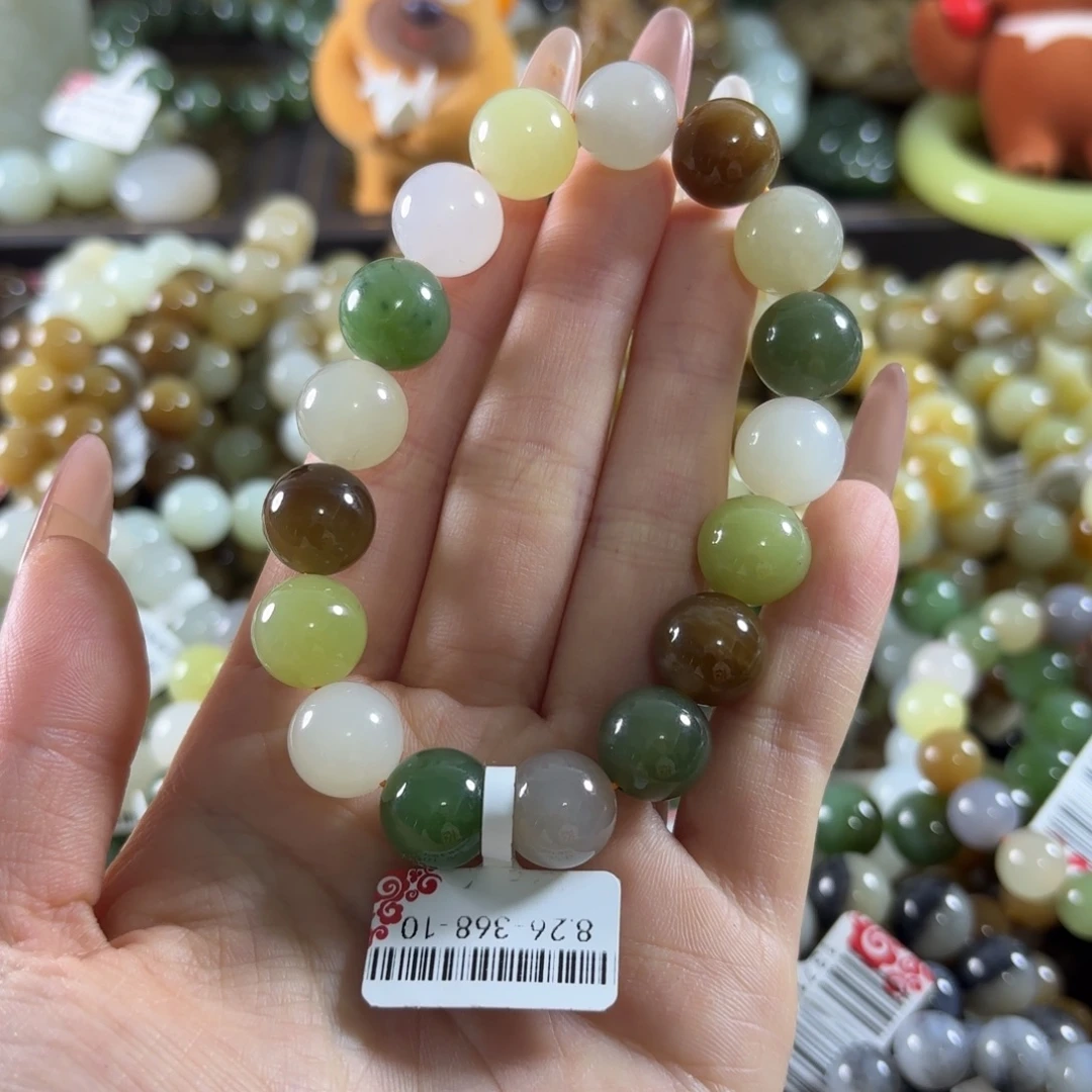 水***y和田玉未镶嵌手链54