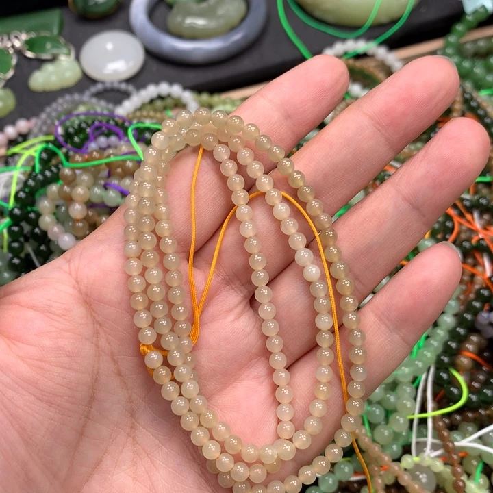 和田玉未镶嵌手链55