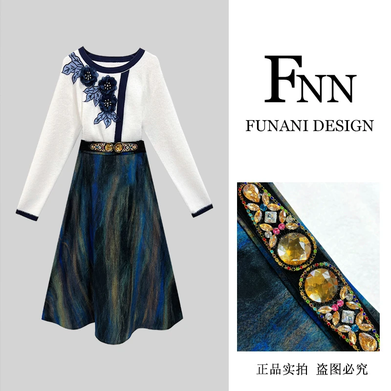 芙娜妮polo领设计感保暖休闲风秋季新款不规则上衣F2431919A