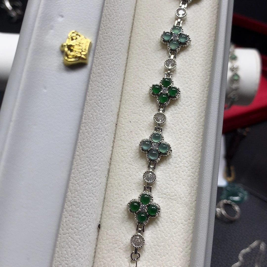 翡翠未镶嵌手串翡翠手牌