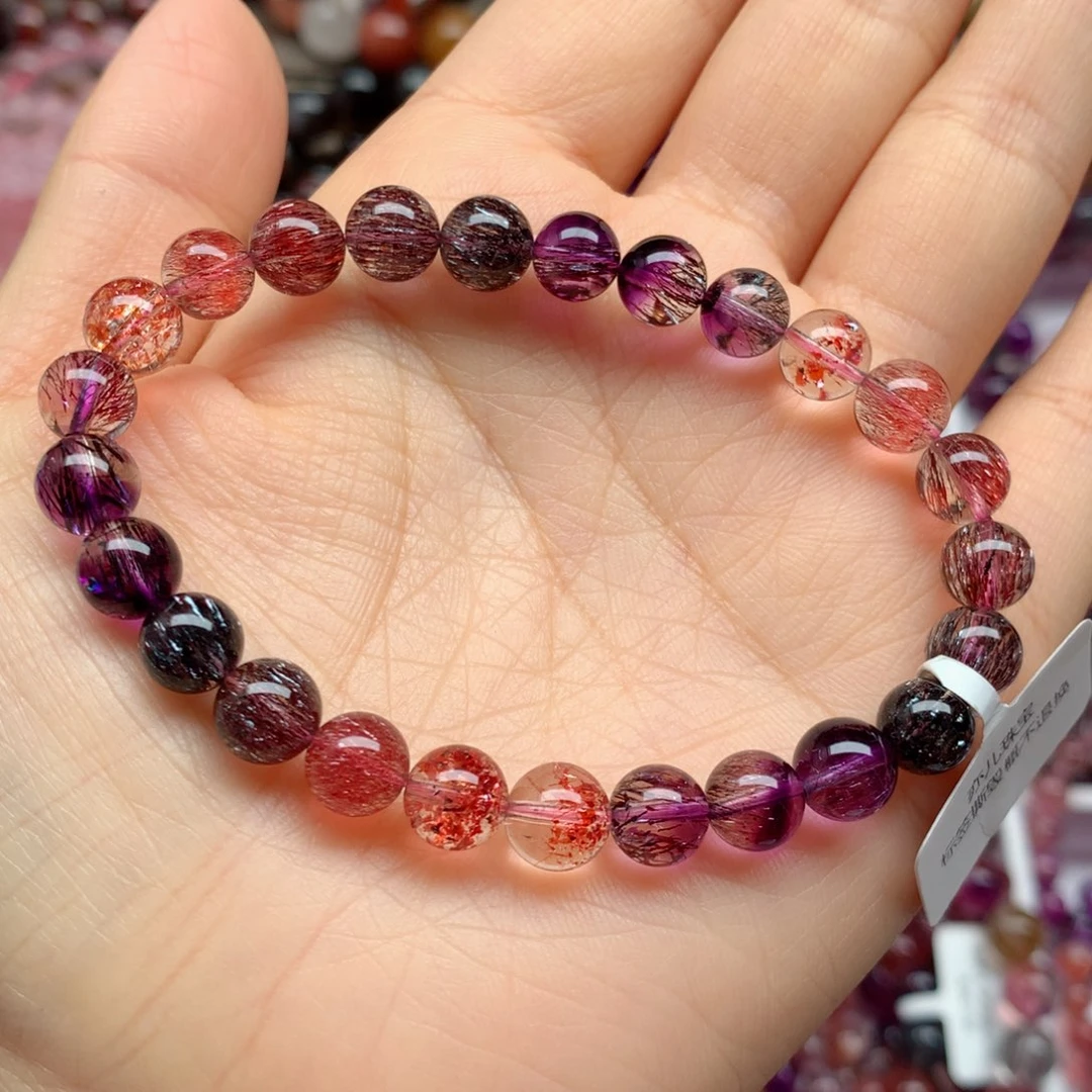 水晶手链未镶嵌渐变超七7.5