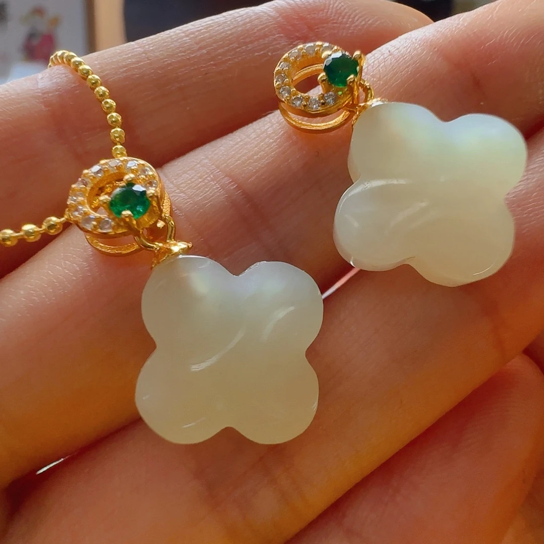 和田玉未镶嵌颈饰和田玉68发一