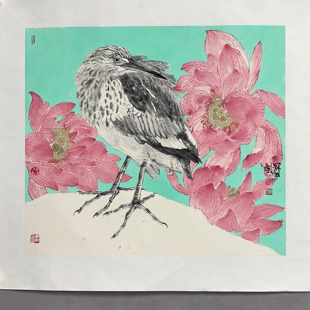 国画亲笔手绘放心去藏