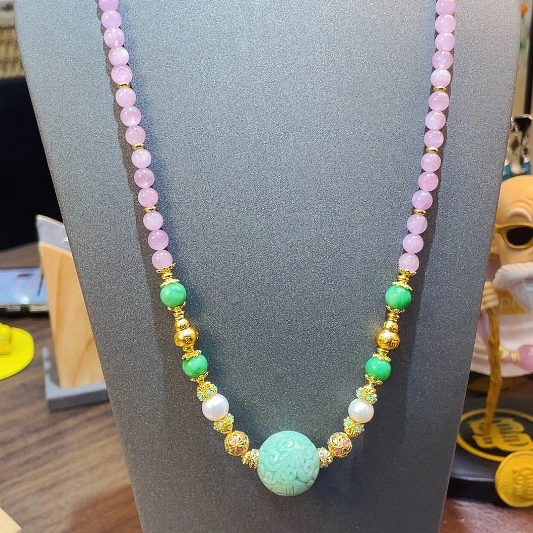 锂辉石1未镶嵌颈饰