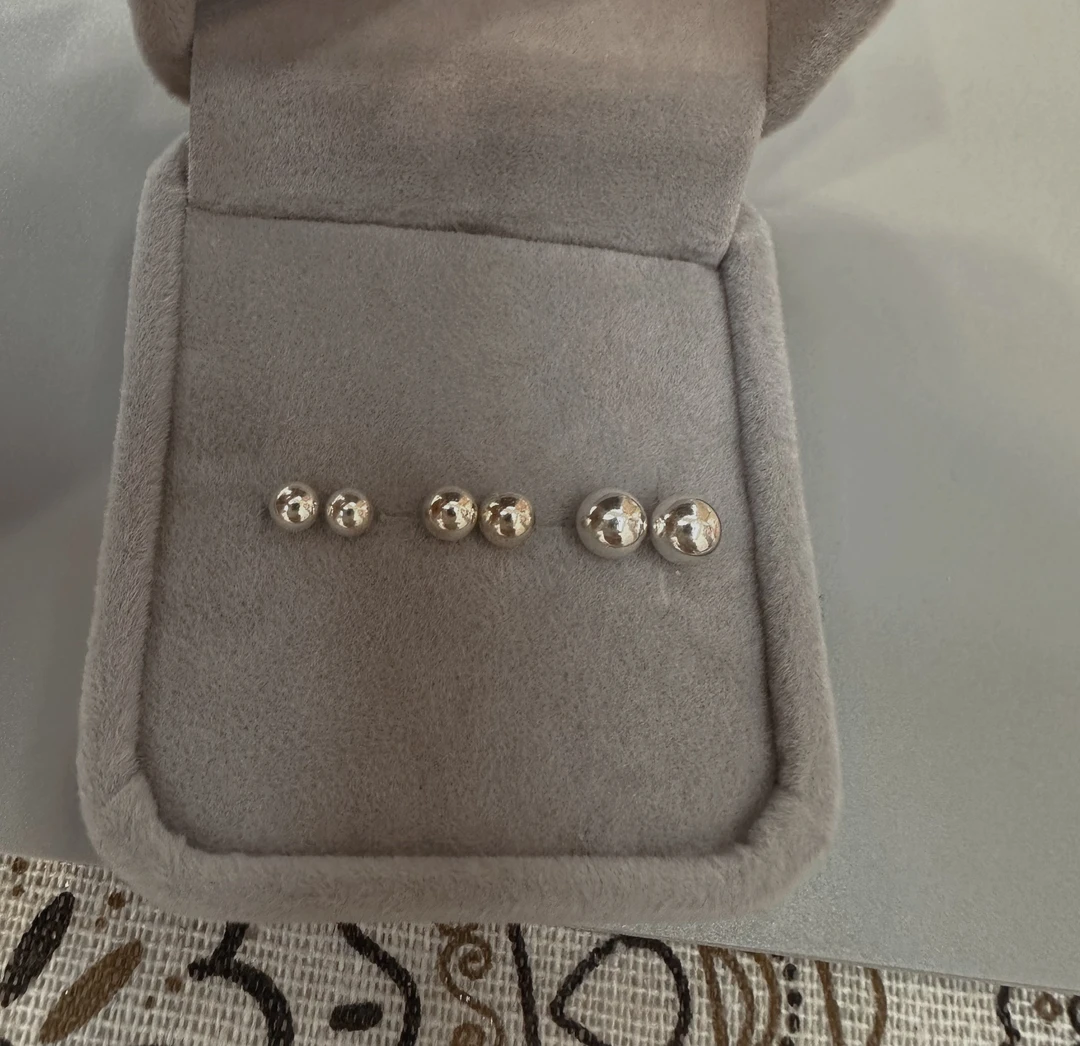 足银耳饰 纯银耳钉