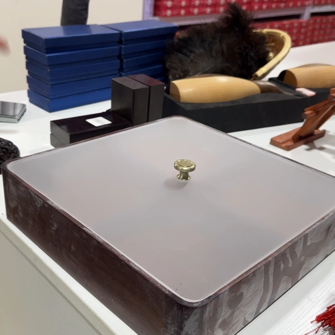 紫檀木类端景台绍氏紫檀干果盒