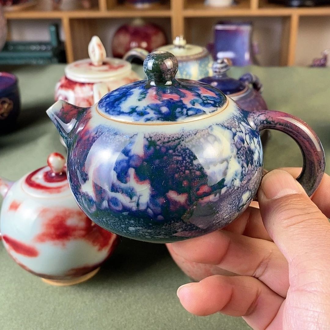 陶瓷西施壶，水墨丹青