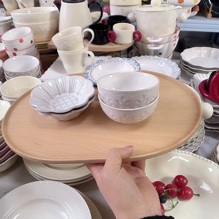 瓷片瑕疵特价陶瓷料碟