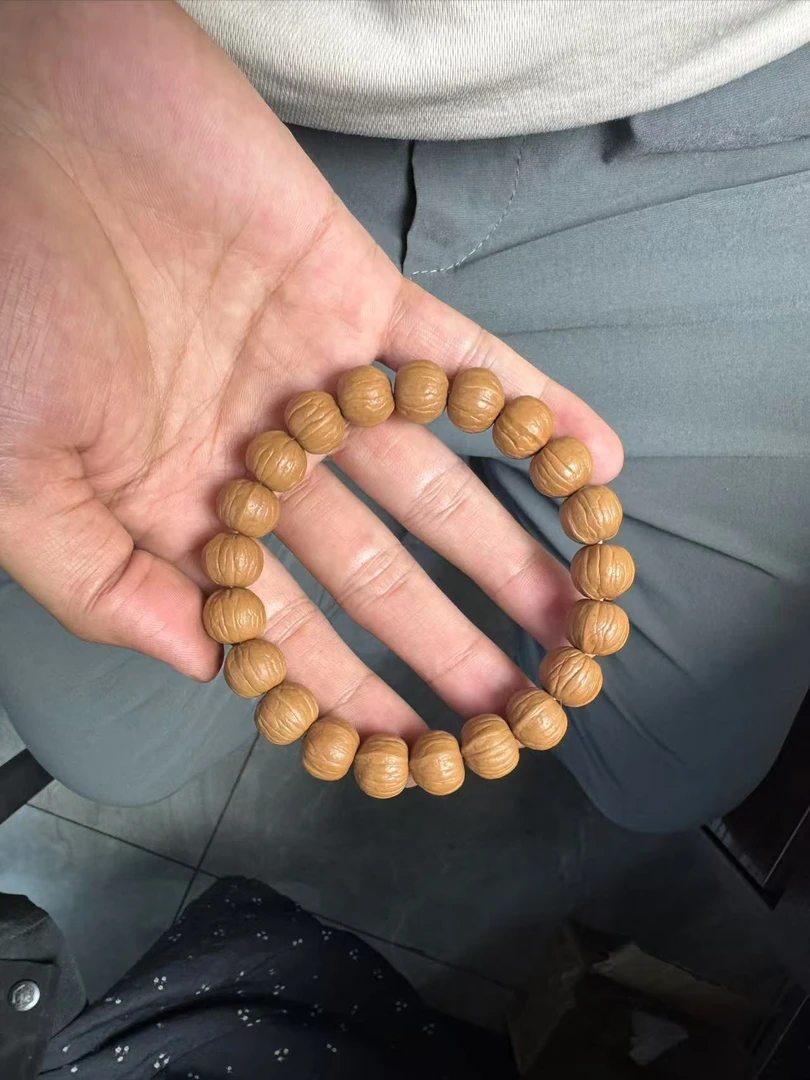 【原皮南瓜】三维同尺误差0.3毕业级南瓜猴头核桃原皮手串