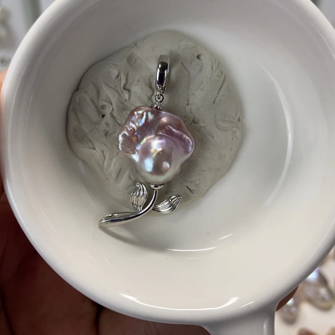 颈饰合金淡水珍珠