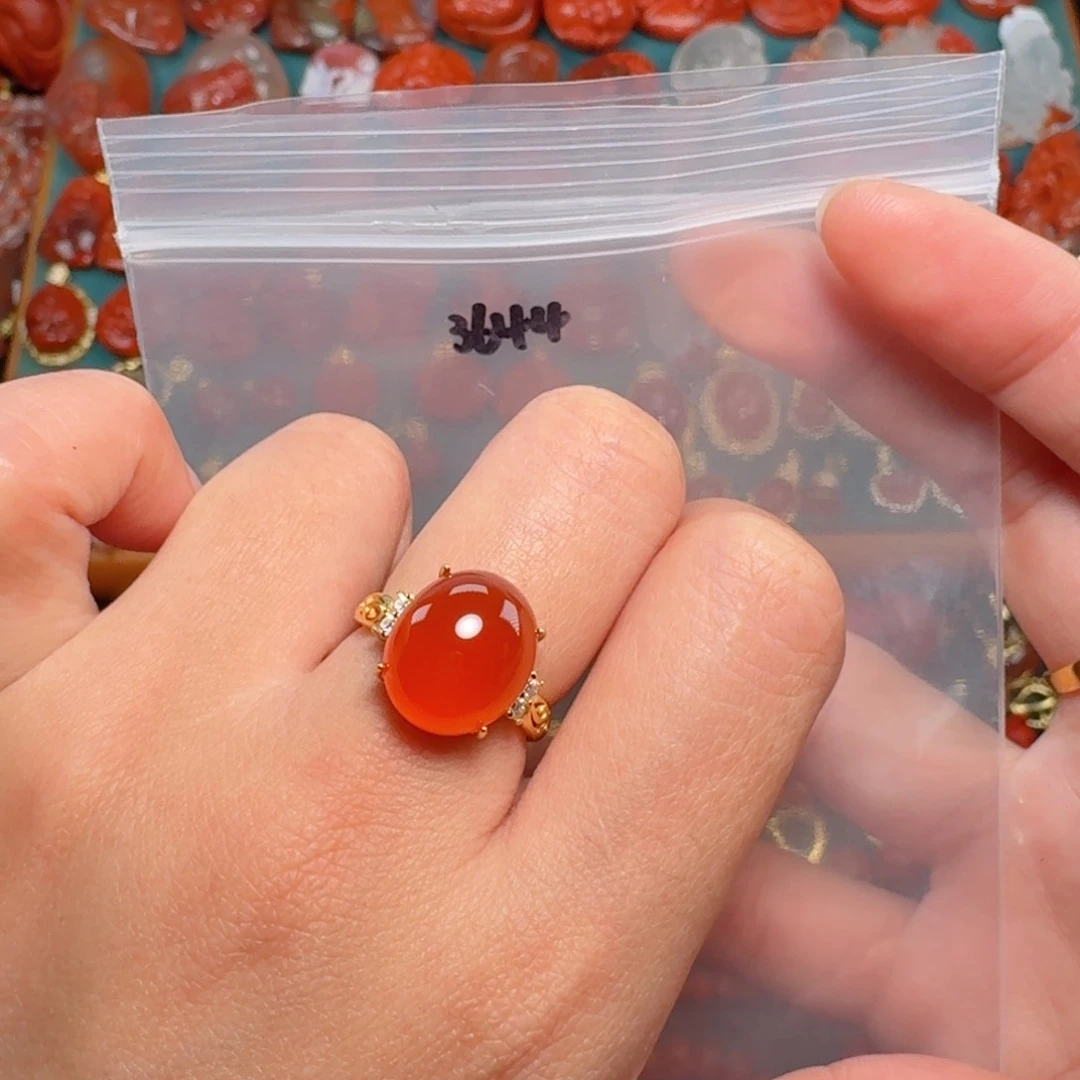 南红玛瑙南红银S925镶嵌