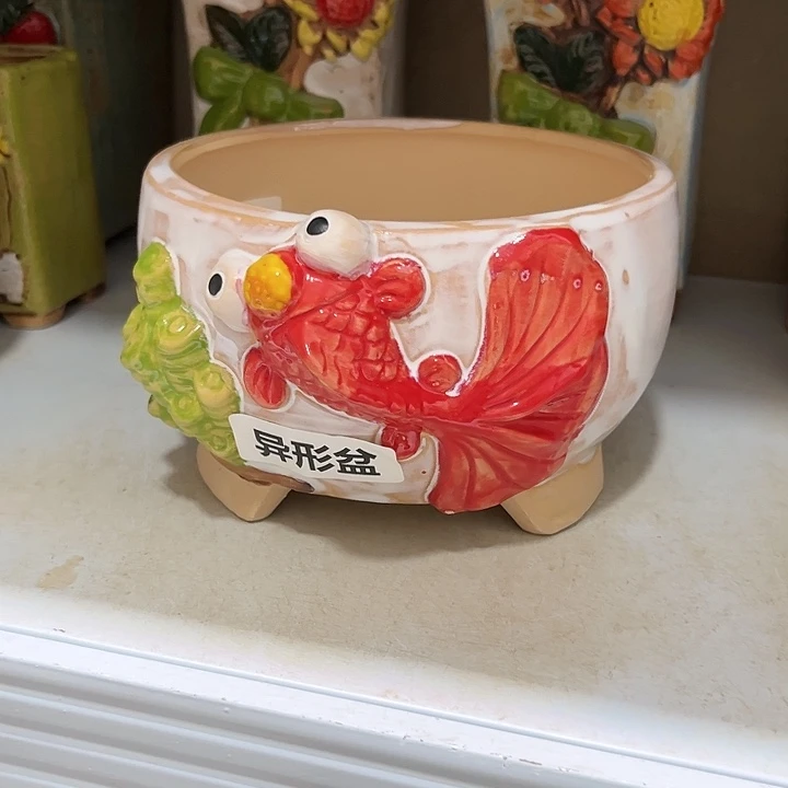 紫砂花盆粗陶材质多肉花盆