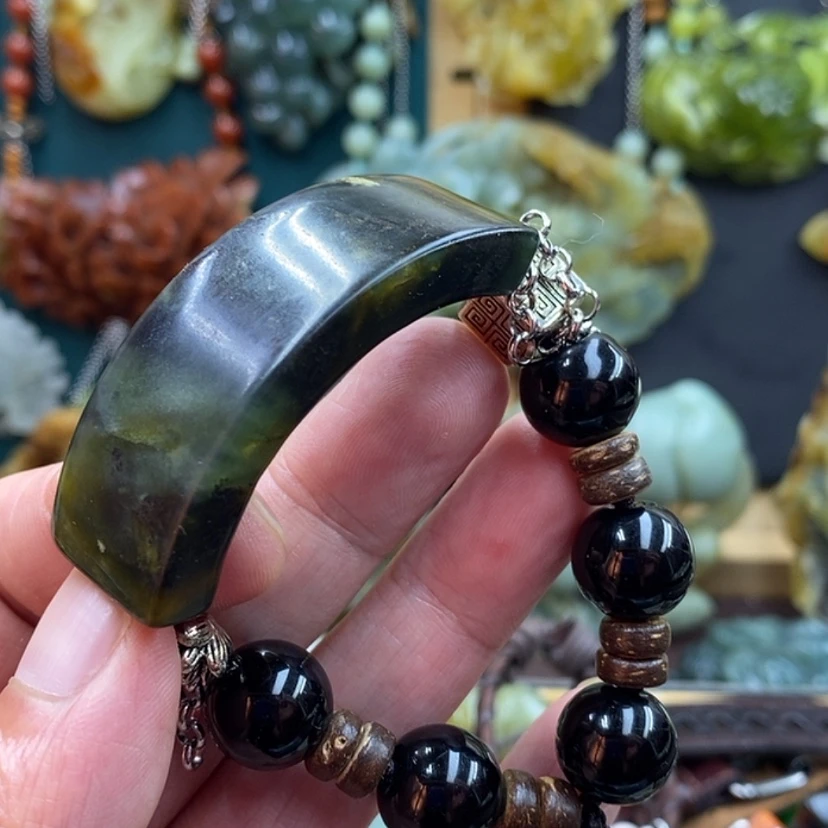 【闪购商品】未镶嵌岫玉手牌