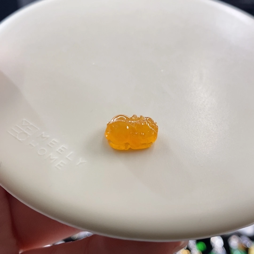 散珠翡翠冰黄裸石