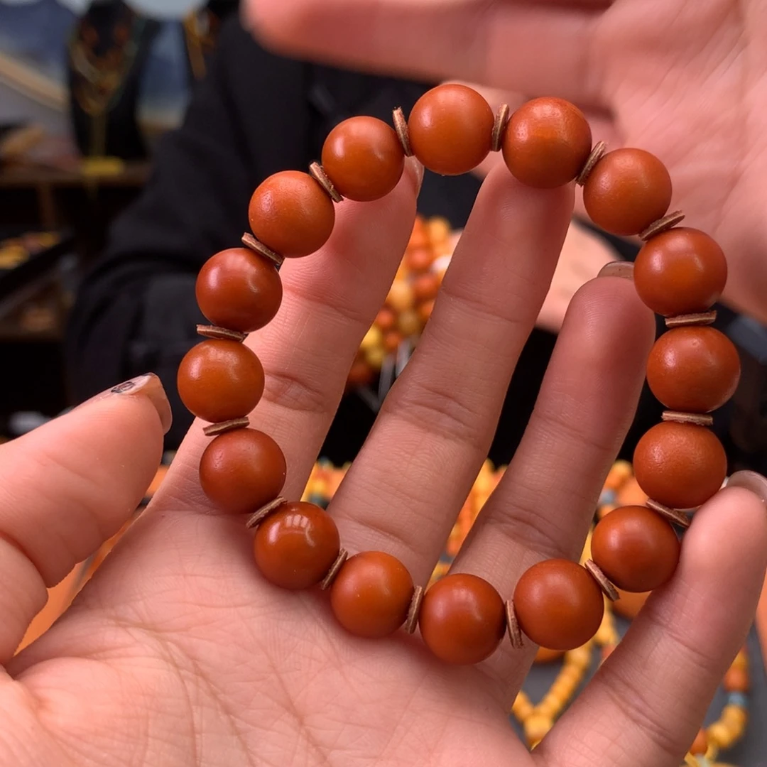 蜜蜡手串未镶嵌天然