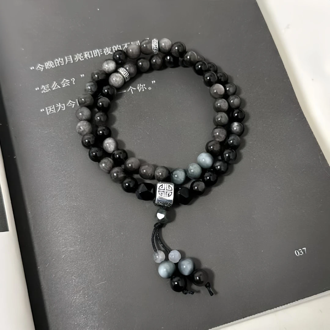 非金属树脂手链 新中式炎炫手链小众设计串珠手串ins高级感高颜值