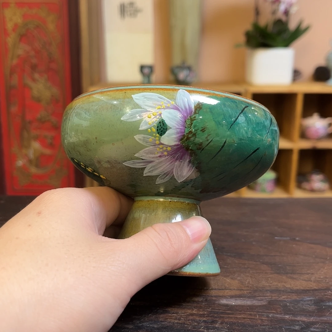 柴烧手工手绘陶瓷