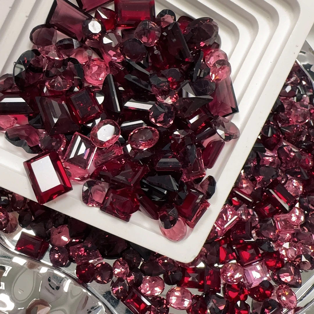 【暗夜玫瑰】纯梧州美甲钻饰品奢华爆闪手工气质超闪网红流行罐装