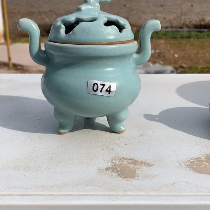 摆件旺****s抱朴汝瓷仿古微瑕