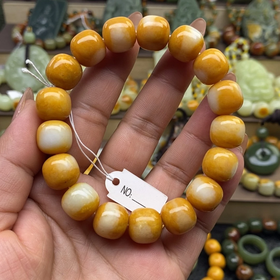 透闪石质玉未镶嵌手串