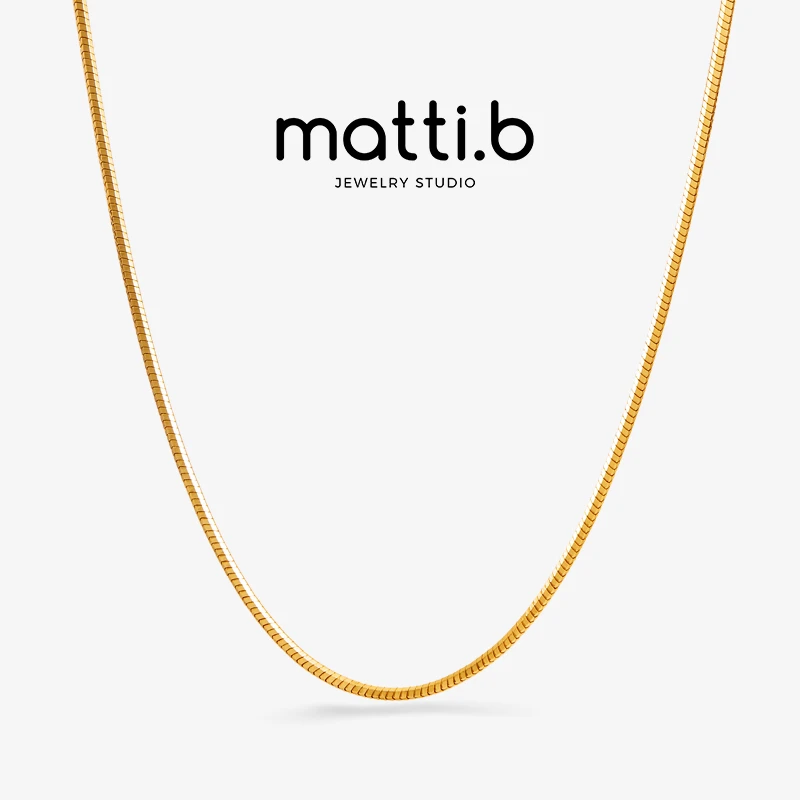 铜合金项链 铜合金项链 简约高级感气质小众ins新款蛇骨链女1645