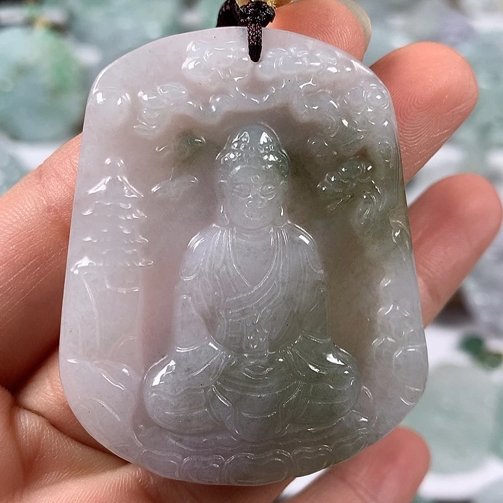 颈饰未镶嵌翡翠大日如来福利