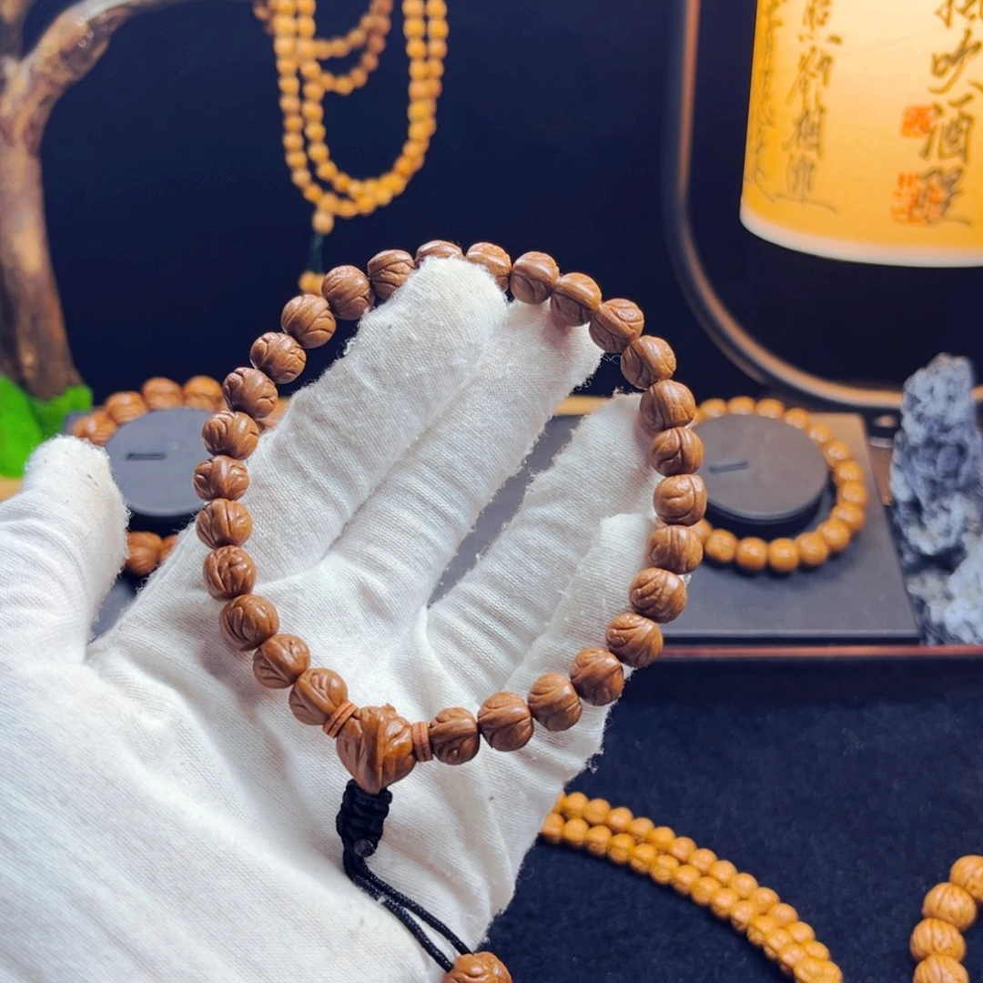 白***️桃核吊坠野生桃核