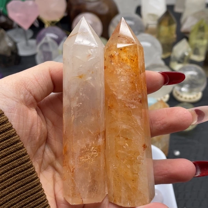 水晶28未镶嵌安*红椒花柱子