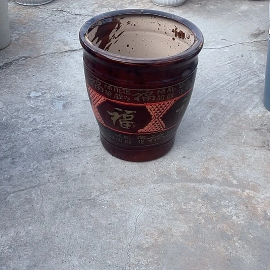 红陶陶瓷花盆默认瑕疵