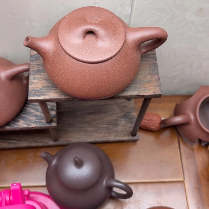 茶壶紫砂原矿半手工紫泥景州石瓢150c