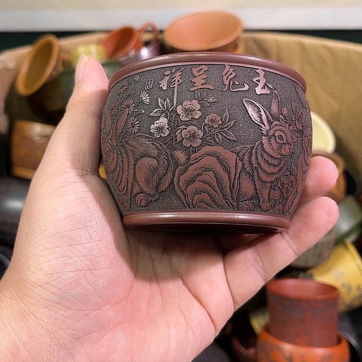 茶杯紫砂全手工紫砂主人杯