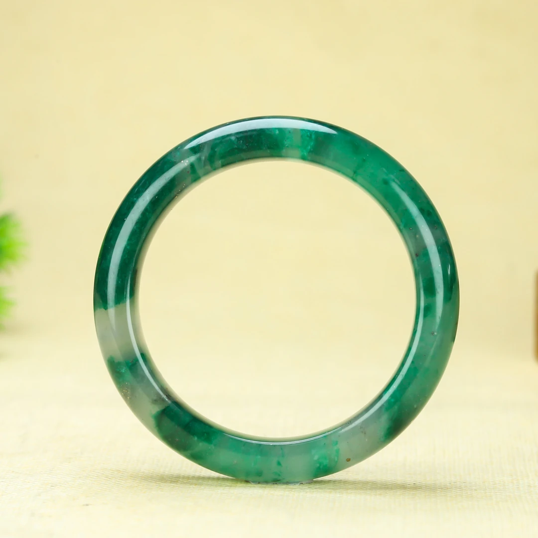 【天然独龙玉高冰飘花手镯】多样性发货，拍一发一