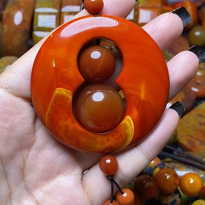 狙***手玛瑙/玉髓未镶嵌颈饰