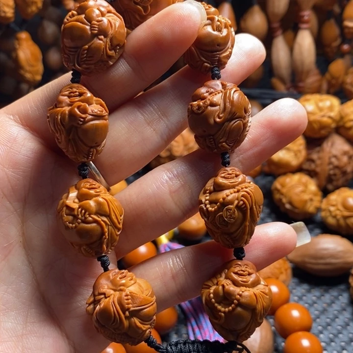 吊坠橄榄核微上色