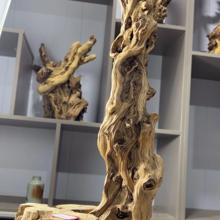 木石榴木榴疤底座摆件