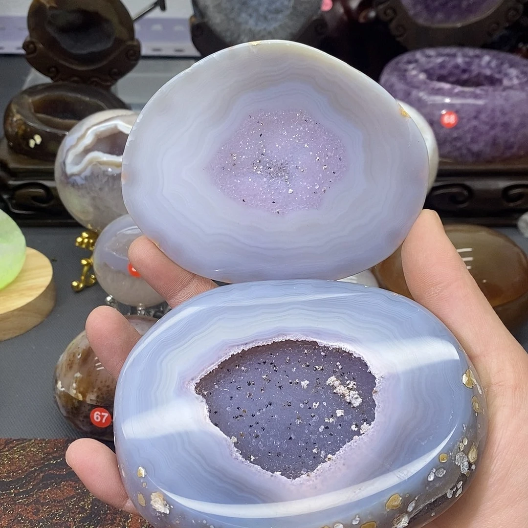 未镶嵌紫晶摆件紫晶盆