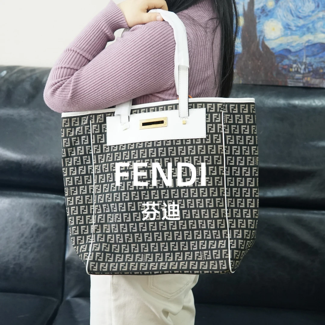 95新 FENDI/芬迪 拼皮单肩包/FYSP11624021/4021