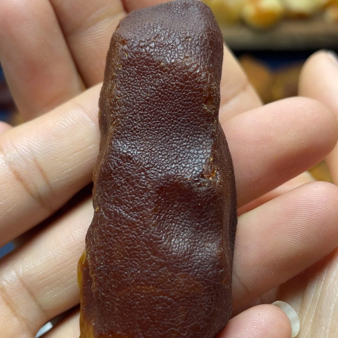 定制琥珀未镶嵌蜜蜡订制打孔手把吊坠