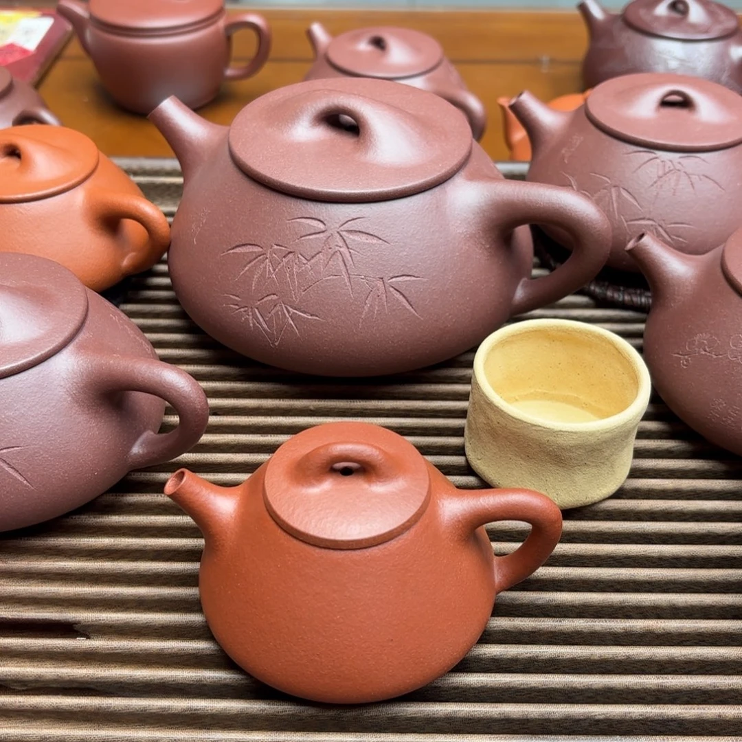 A***m茶壶紫砂红降坡子冶