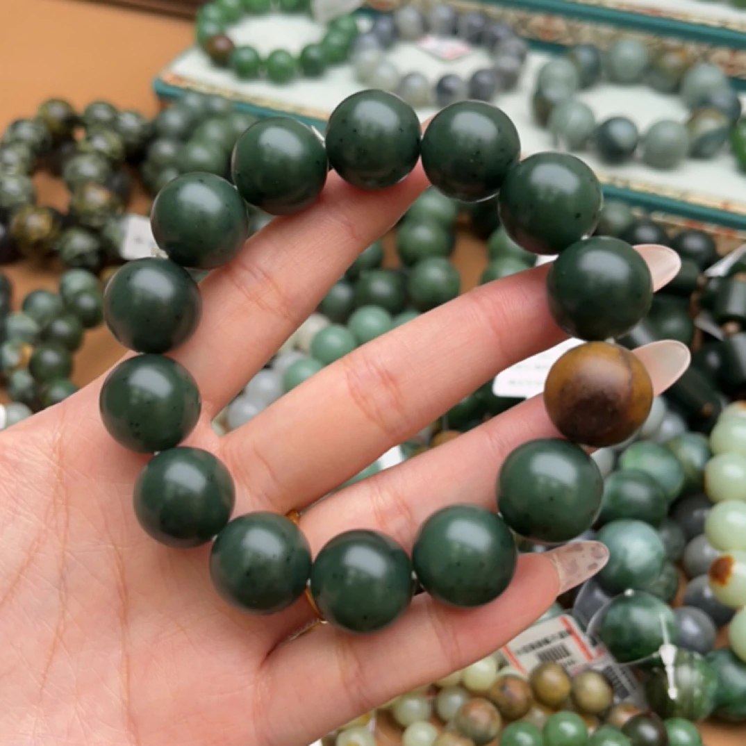 和田玉手串1221d拍一发一