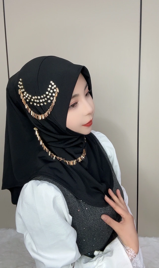 哚哈 星月 新款手工时尚休闲头套送珍珠针