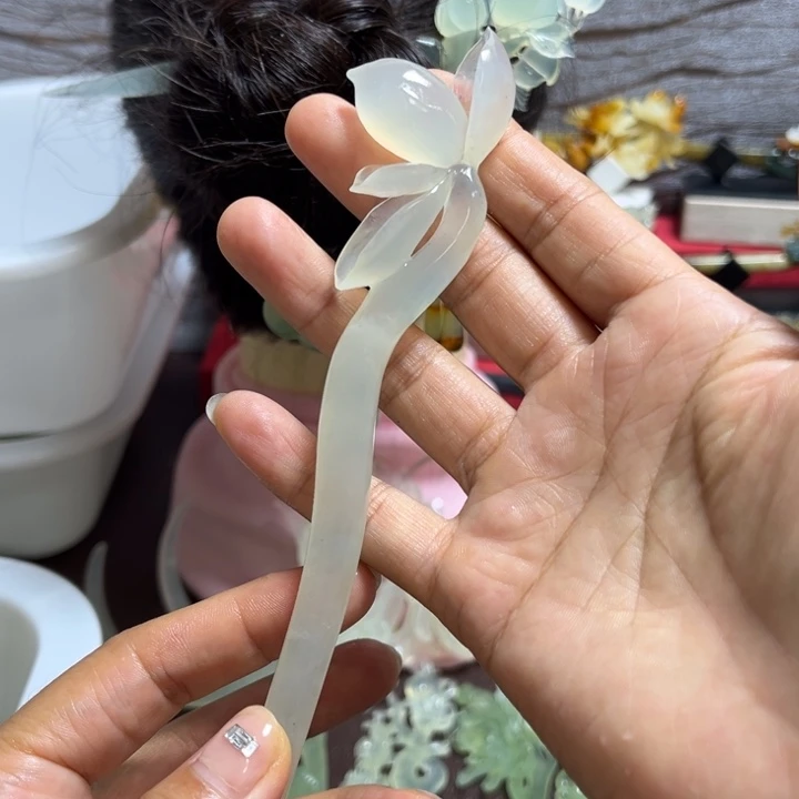 未镶嵌蛇纹石玉发饰