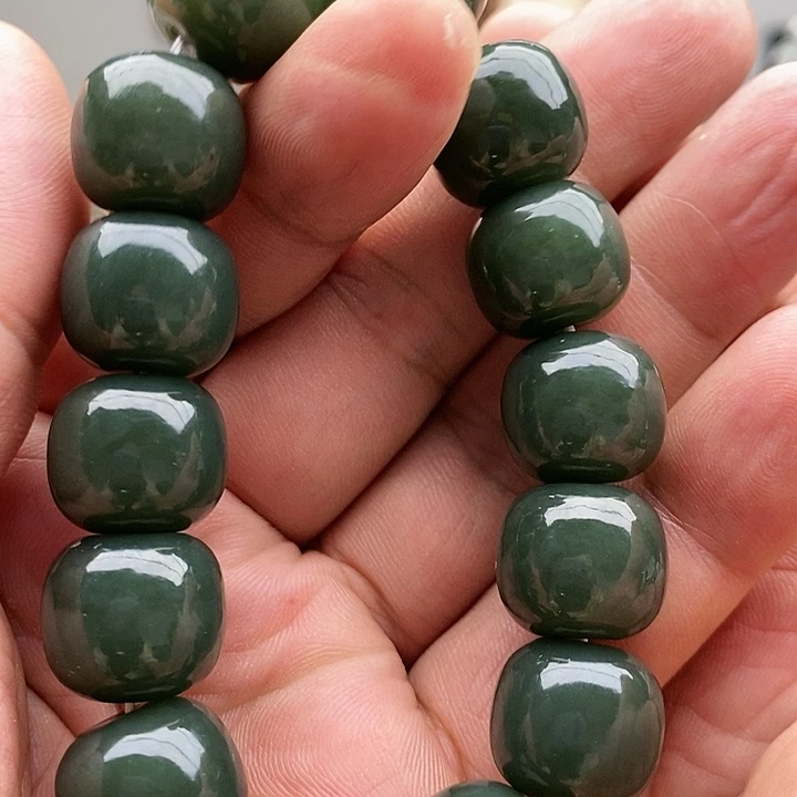【闪购商品】手链未镶嵌和田玉16冰瓷蓝