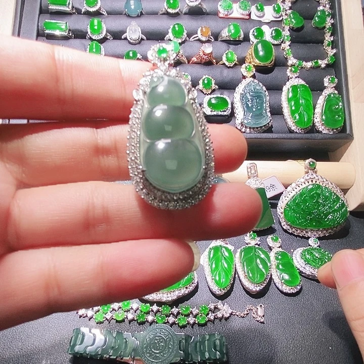 吊坠(不含链)未镶嵌翡翠23