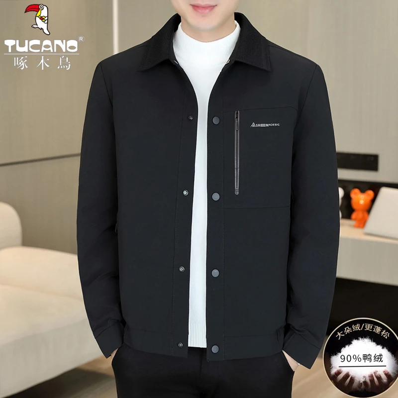 TUCANO/啄木鳥冬季休闲商务高品质翻领男保暖夹克轻薄羽绒服新款
