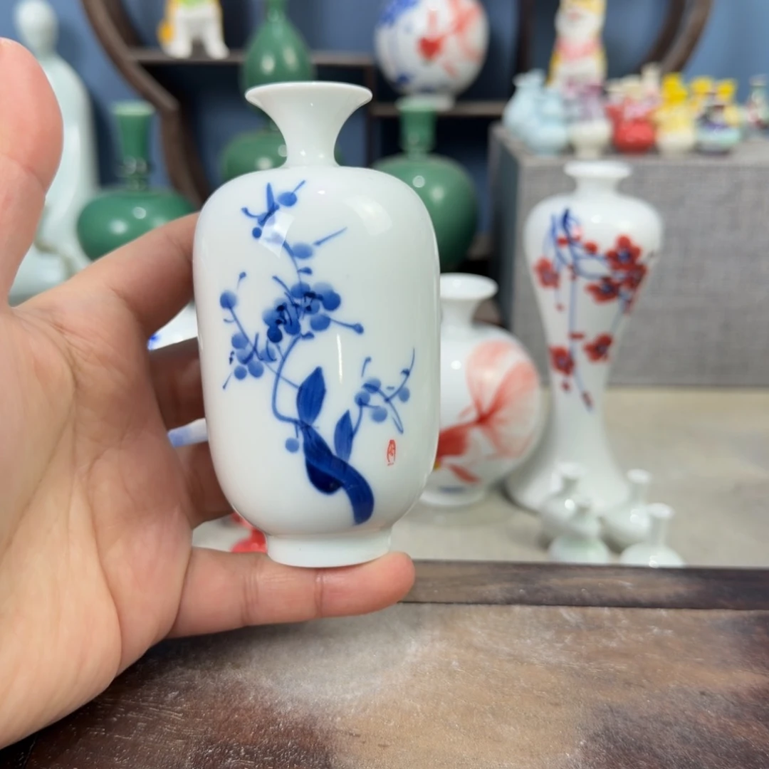 陶瓷手工小花器摆件