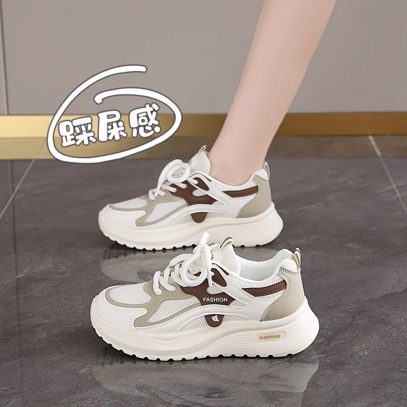 Moleubak运动鞋女款2025新款春秋减震跑步轻便软底超轻跑步鞋女生